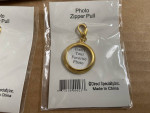 BELLA BOUTIQUE Reversible Pendant Charm Chain and 4 Photo zipper pulls