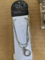 BELLA BOUTIQUE Reversible Pendant Charm Chain and 4 Photo zipper pulls