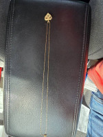 18k pendant and chain. Both stamped