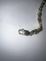 22” 10K gold rope necklace