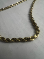 22” 10K gold rope necklace