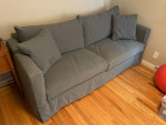 Crate & Barrel Queen Sleeper Sofa Futon Couch