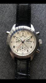 IWC Pilot Double Chronograph Spitfire - IW371343- Split Seconds Chrono