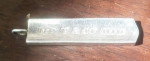 Tiffany & Co 1837 Sterling Silver Bar Pendant