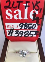 2 CARAT DIAMOND TIFFANY STYLE SOLITAIRE! VS1 / F