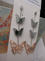 Butterfly Stainless Steel Stud Earrings