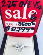 2.25 CARAT OVAL DIAMOND  VS2 / E