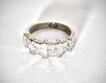 Henri Carre Diamond Princess Platinum Ring