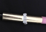 Henri Carre Diamond Princess Platinum Ring