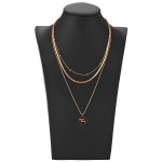 Polmart Necklace Bust - Black Leatherette
