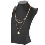 Polmart Necklace Bust - Black Leatherette