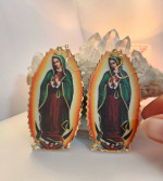 Virgin mary earrings
