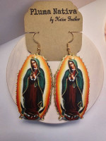 Virgin mary earrings