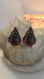 Virgin mary earrings