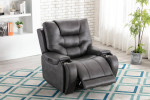 Mustang reclining Sofa, arm cup holder, Polished Micro-suede, IN STOCK