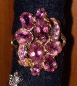 14K GOLD PINK TOURMALINE RING
