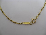 Tiffany & Co. 18K Yellow Gold 7" Tag Chain ID Bracelet