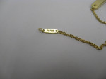 Tiffany & Co. 18K Yellow Gold 7" Tag Chain ID Bracelet