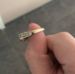 White gold engagement ring