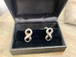 Infinity Cufflinks .925 Sterling Silver