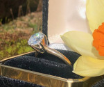 Beautiful Diamond Engagement Ring Gold 14k 1.75 Ct  6 Prong Round Cut