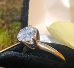 Beautiful Diamond Engagement Ring Gold 14k 1.75 Ct  6 Prong Round Cut