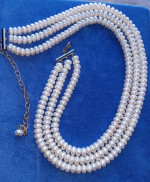 HONORA STERLING SILVER & RONDELL PEARL NECKLACE
