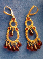14K GOLD/GARNET JEWELRY