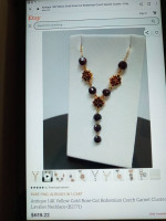14K GOLD/GARNET JEWELRY
