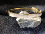 Beautiful 18K  Gold & Diamond Bangle Bracelet