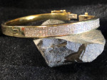 Beautiful 18K  Gold & Diamond Bangle Bracelet