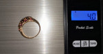 14K GOLD RHODOLITE GARNET RING
