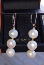 14K GOLD PEARL EARRINGS