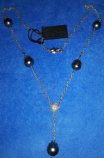HONORA TAHITIAN & DIAMOND SOUTH SEA PEARL 17" NECKLACE