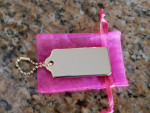 COACH LARGE GOLD TONE CHARM W/CHAIN - NWOT