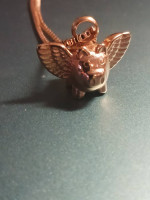 UNISEX LENGTH WHEN PIGS FLY PENDANT AND CHAIN