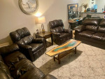DELIVERY AVAILABLE! Full Living Room Set: Sofa, Loveseat 2 Recliner Chairs AND 8