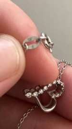 Diamond heart necklace