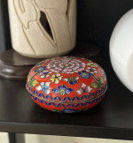 Enamel Trinket Box 3.5"