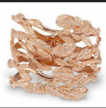 Rachel Zoe Rose Gold Swirl Cuff Bracelet