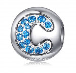 Forever Queen Alphabet Letter Charm Initial C in 925 Sterling Silver