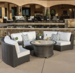 Patio sectional sofa and center table ! Patio furniture outdoor furnit
