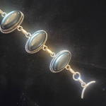 Sterling and Onyx Bracelet