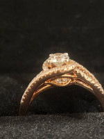 engagement rose gold ring