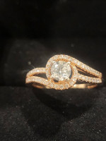 engagement rose gold ring