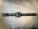5 Skulls Leather Band Bracelet
