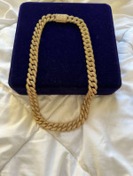 22” 15 MM 18k Gold Finish Miami Cuban Link