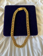22” 15 MM 18k Gold Finish Miami Cuban Link