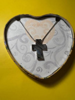 Brighton Cross, Chain and Heart Tin