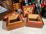 Wooden keepsake boxes